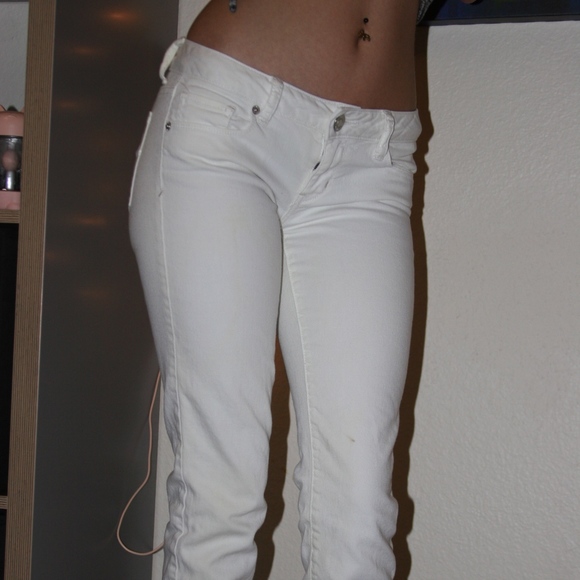 American Eagle Outfitters Denim - white American eagle jeans